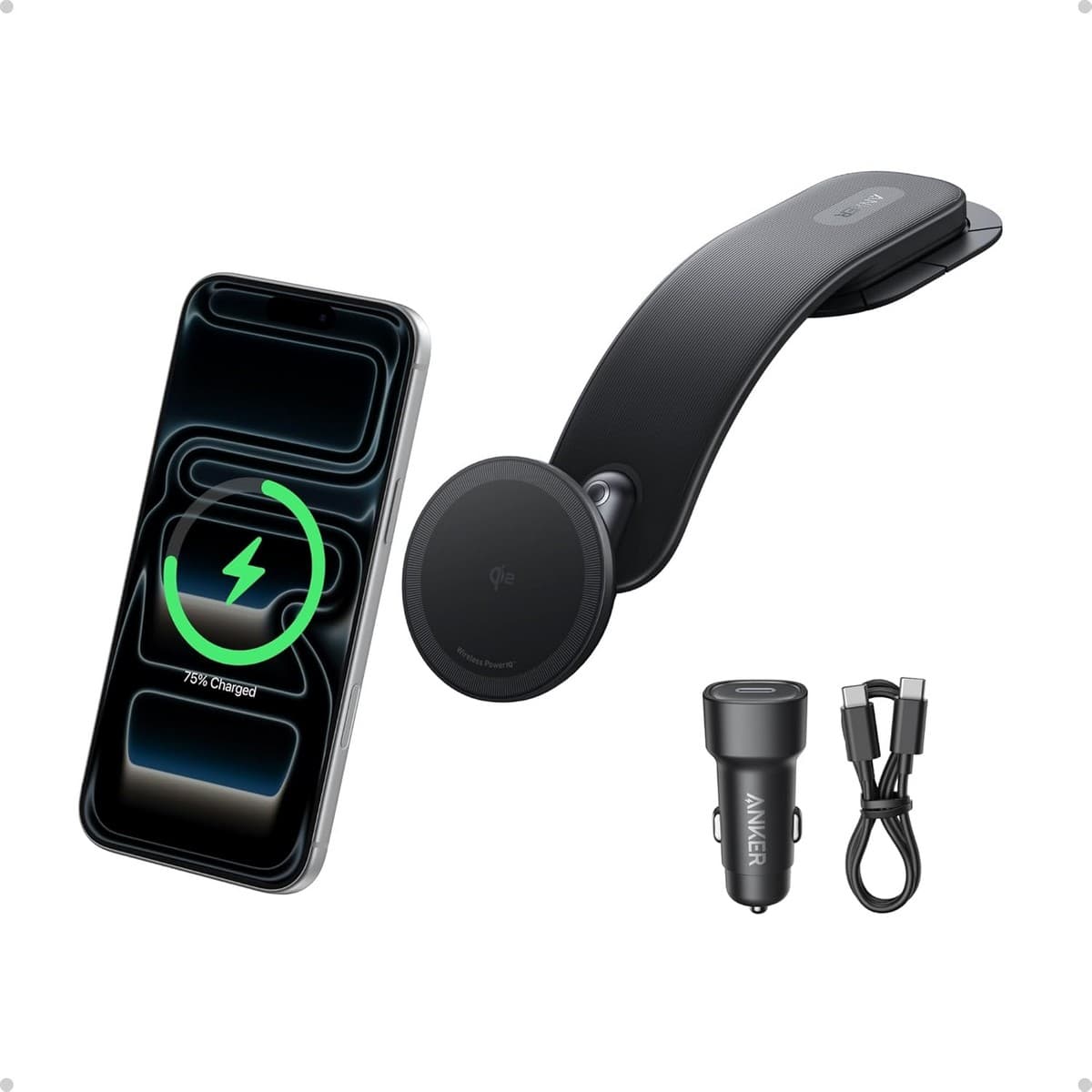 Anker Black MagGo 15W Magnetic Wireless Car Charger