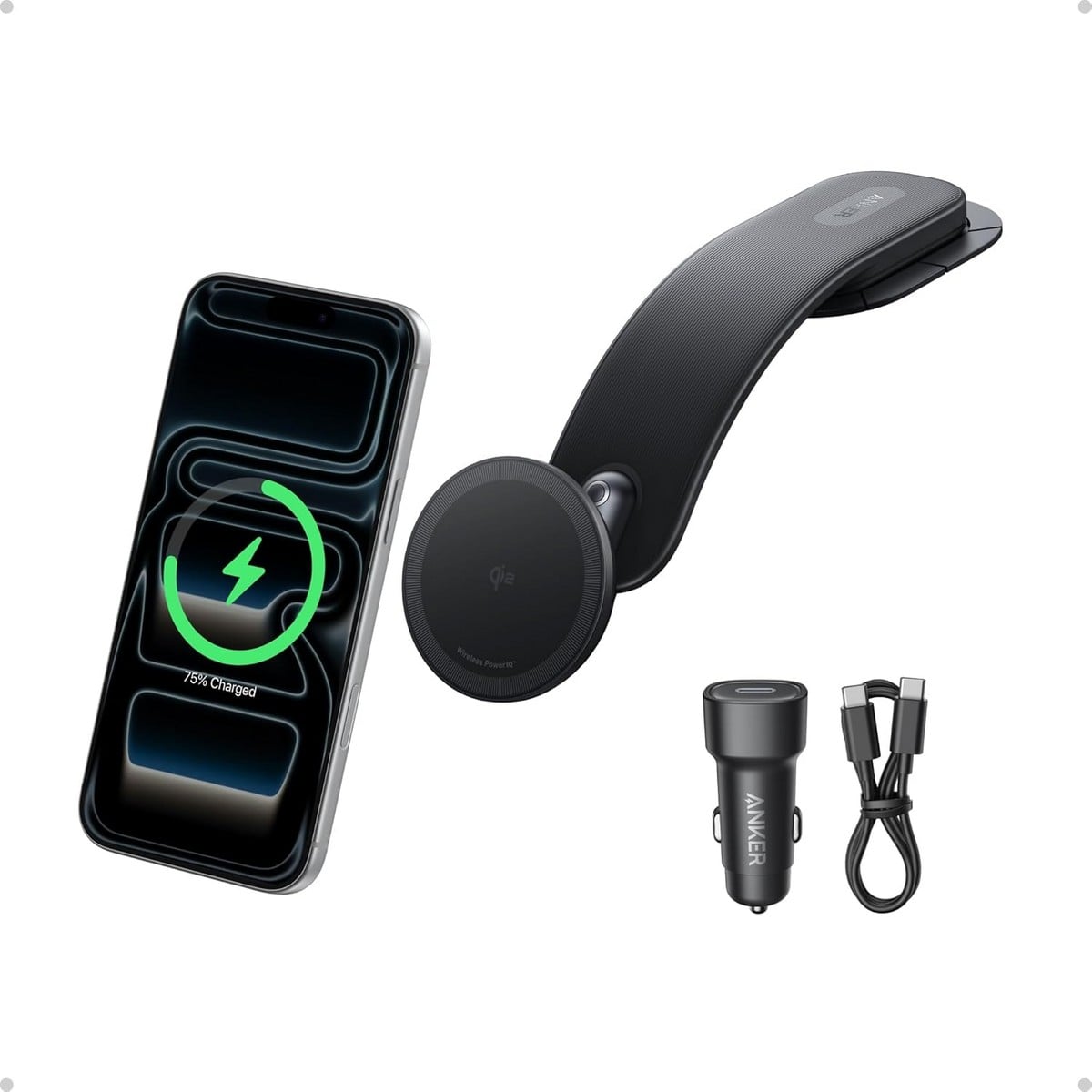 Anker Black MagGo 15W Magnetic Wireless Car Charger