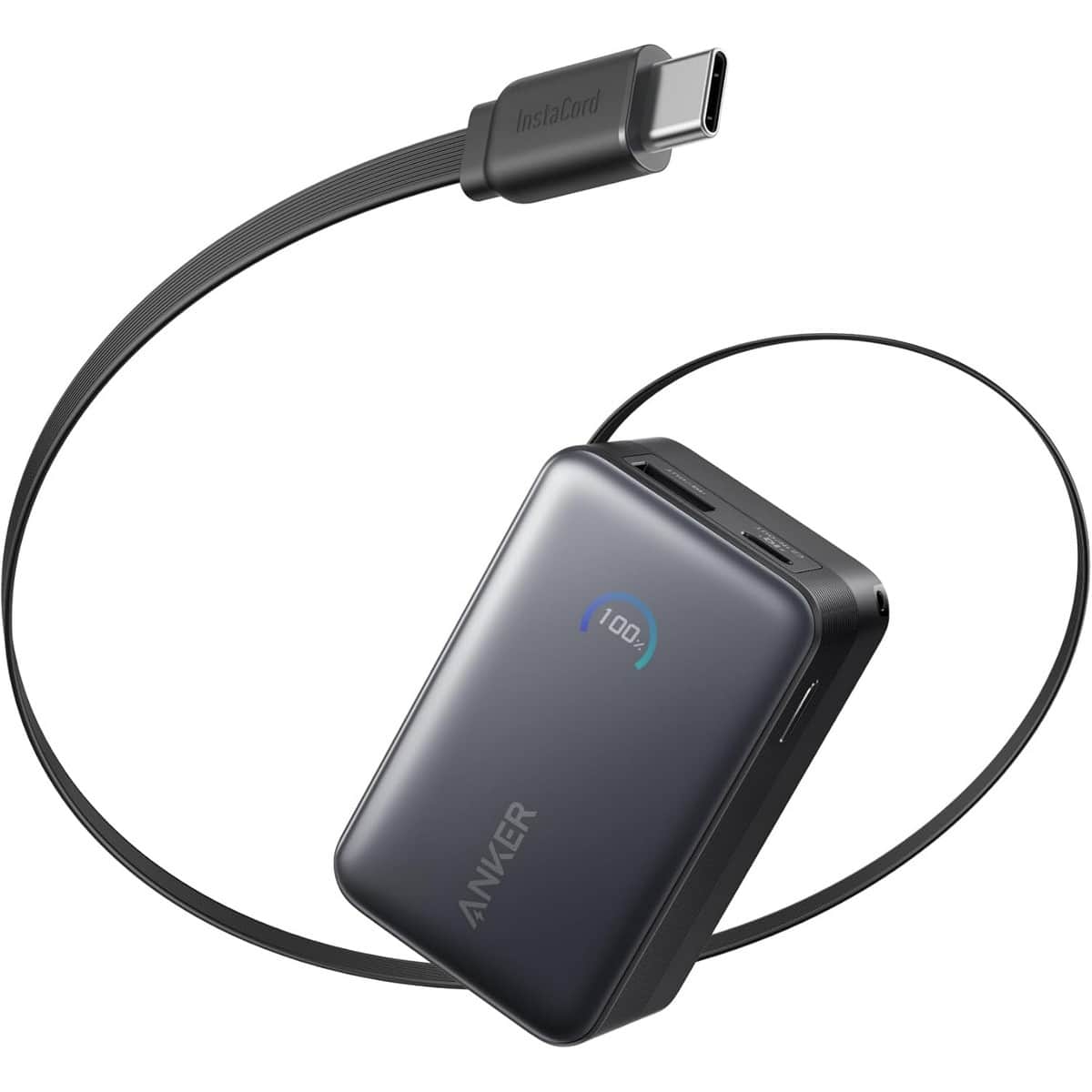 Anker Nano 10000mAh 45W Built-In Retractable USB-C Cable Power Bank