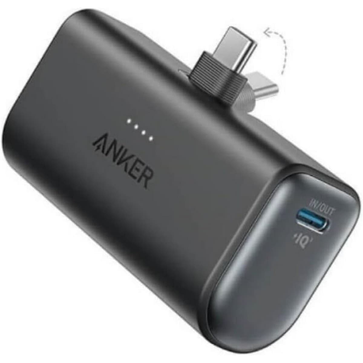 Anker Black Nano 5000mAh 22.5W Built-In USB-C Connector Power Bank