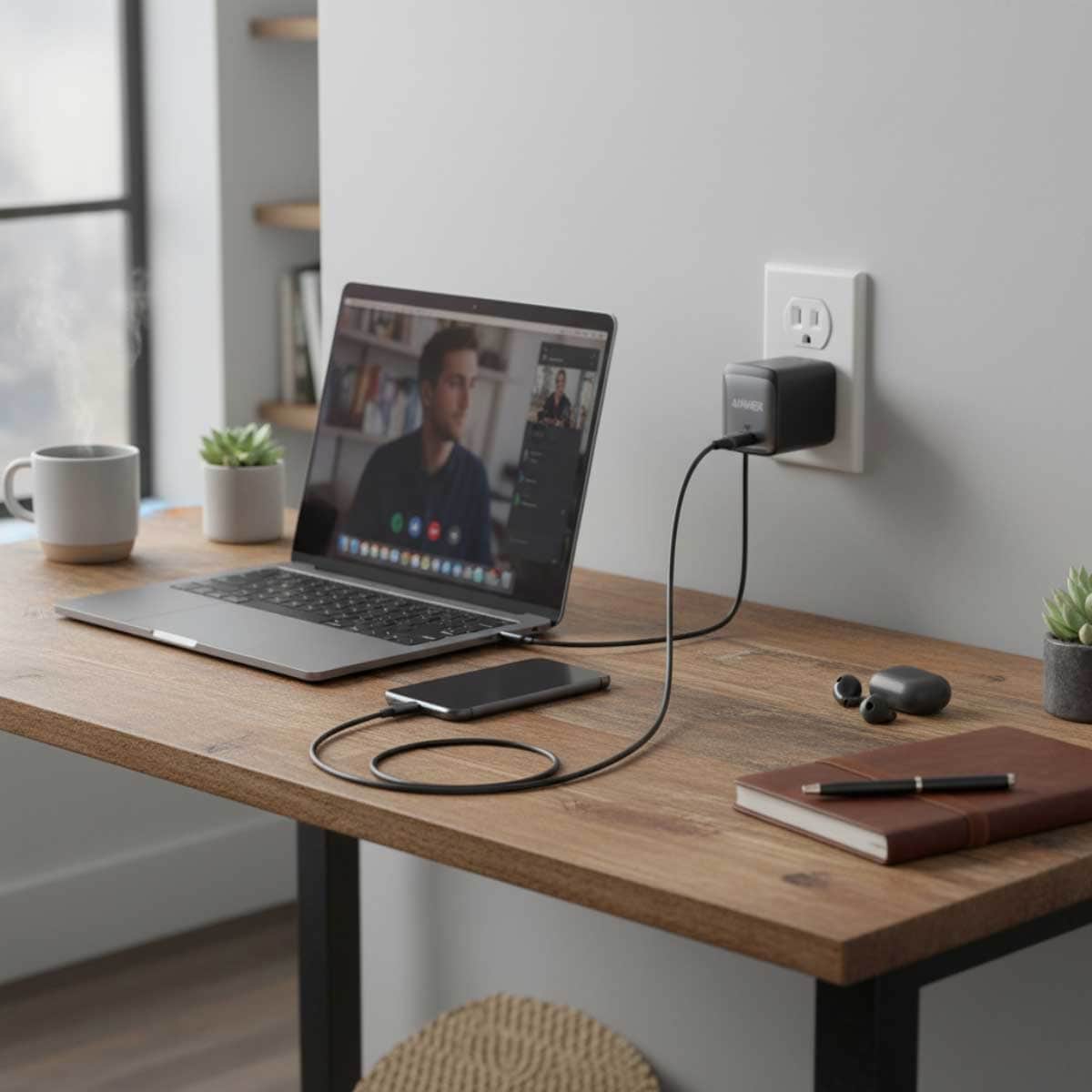 Anker Black Nano II 65W Wall Charger