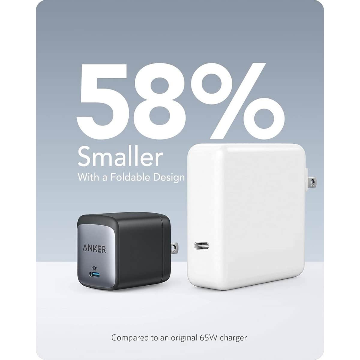 Anker Black Nano II 65W Wall Charger
