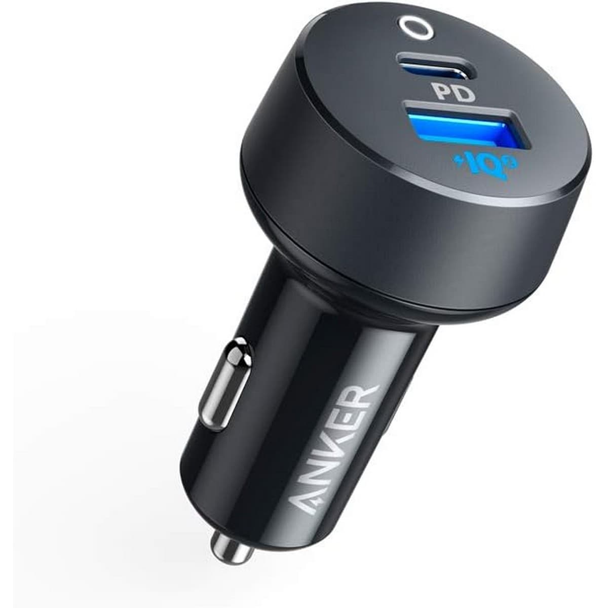 Anker Black PowerIQ 35W 2-Port USB-C & USB-A Car Charger