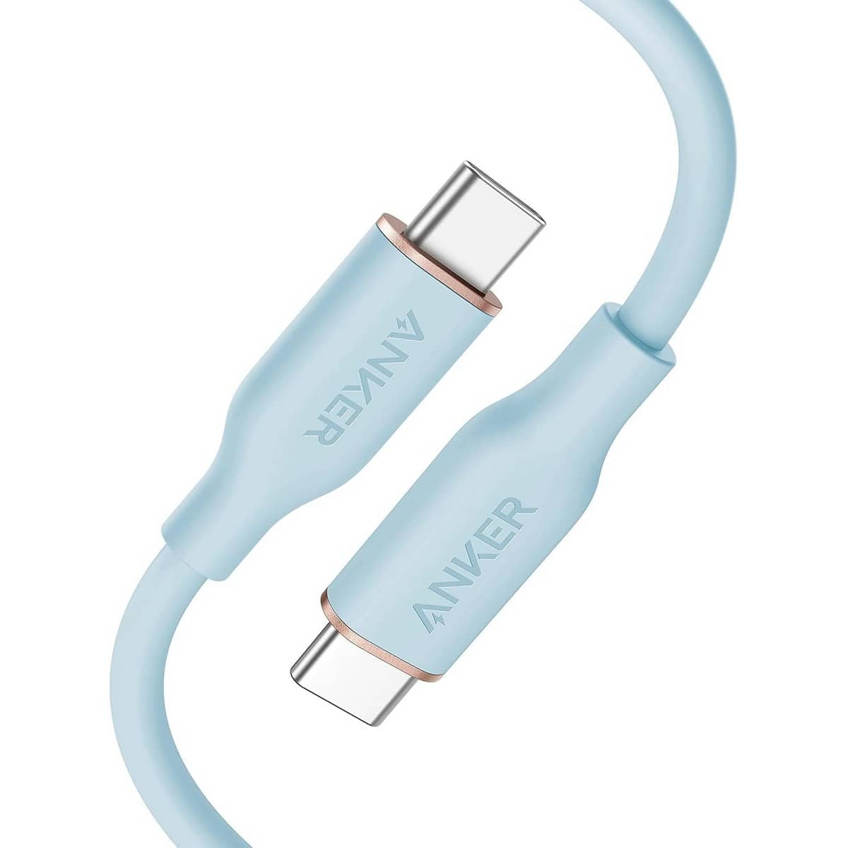 Anker Blue 6ft PowerLine III Flow USB-C to USB-C Cable