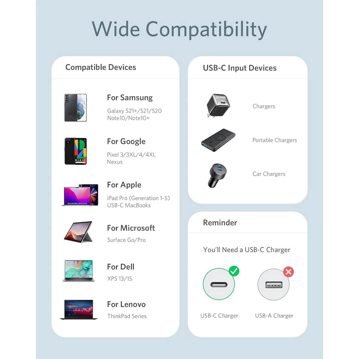 أنكر كابل PowerLine III Flow USB-C إلى USB-C بطول 6 قدم