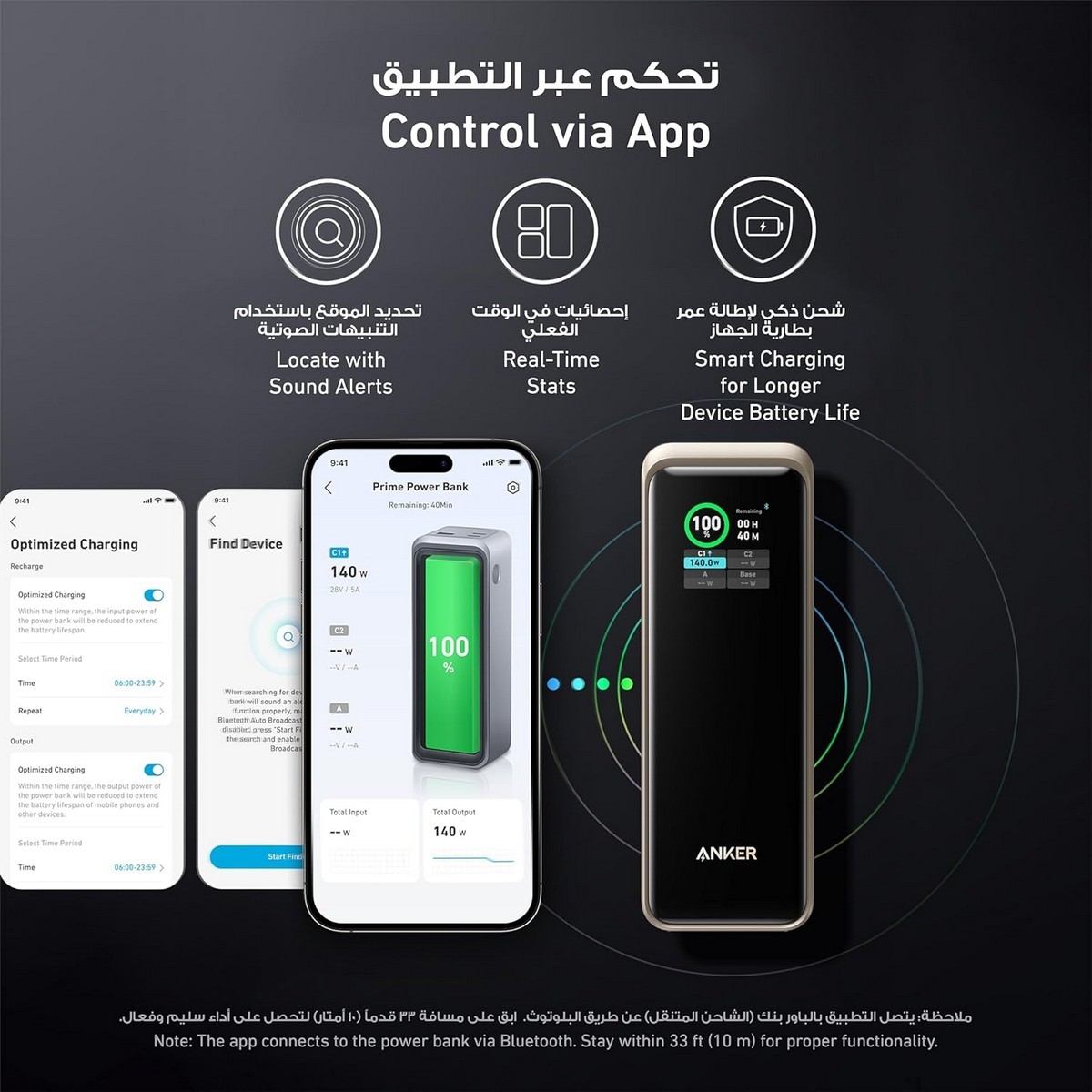 أنكر ذهبي باور بانك 737 بسعة 27650mAh وقدرة 250 واط