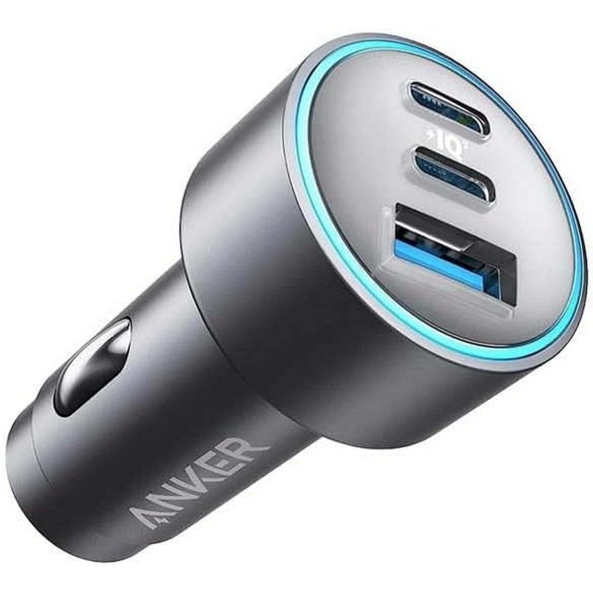 أنكر رمادي شاحن سيارة 336 بقدرة 67 واط مع 3 منافذ USB-C وUSB-A