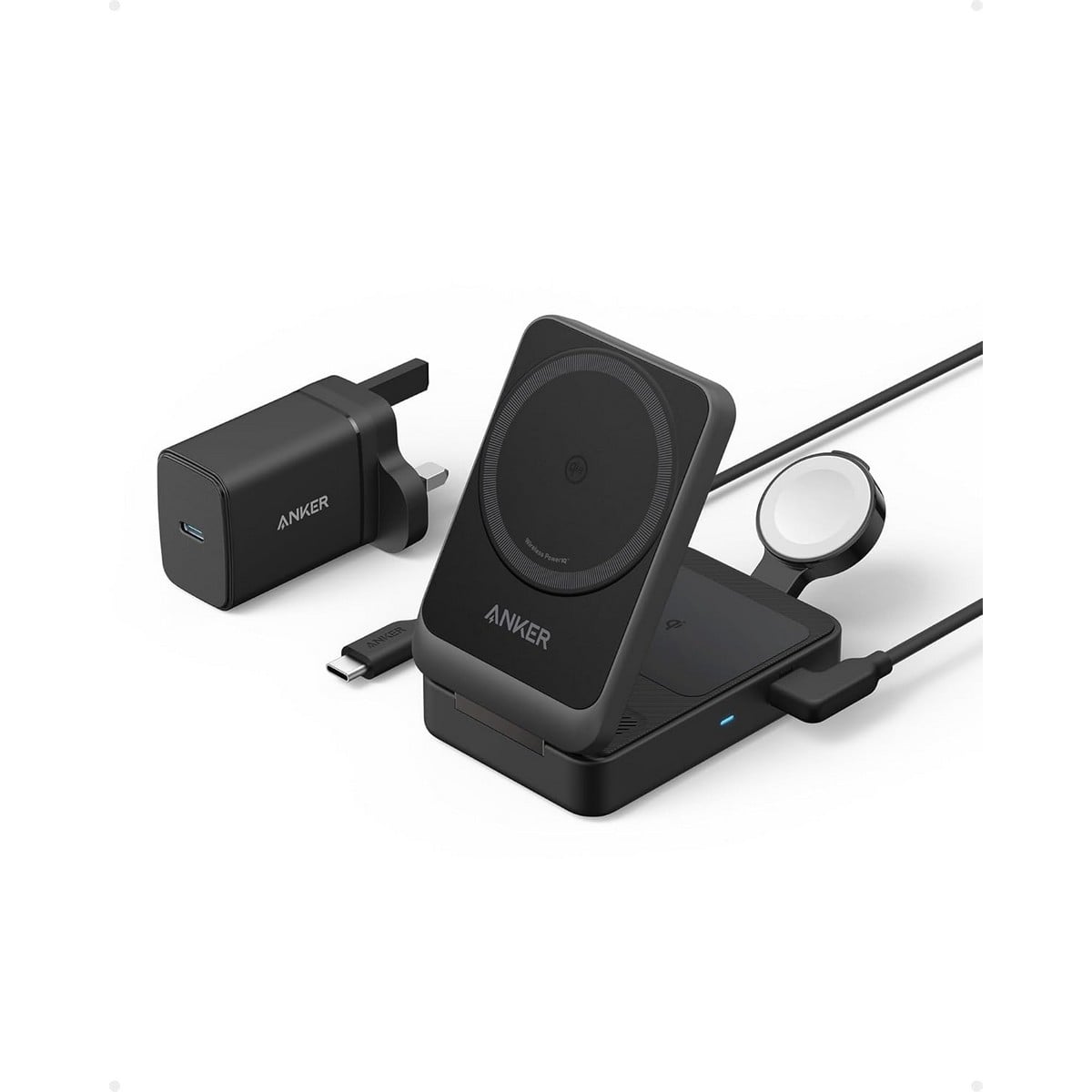 Anker MagGo Foldable 15W 3-in-1 Wireless Charging Station Set