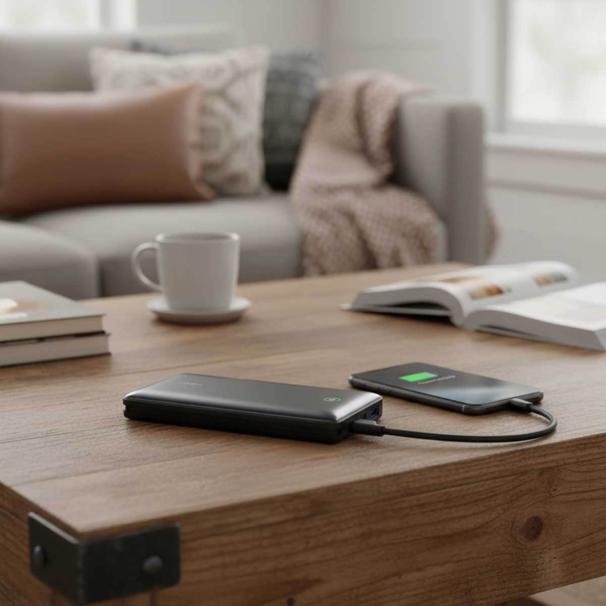 Anker Nano 20000mAh 30W Built-In USB-C Cable Power Bank