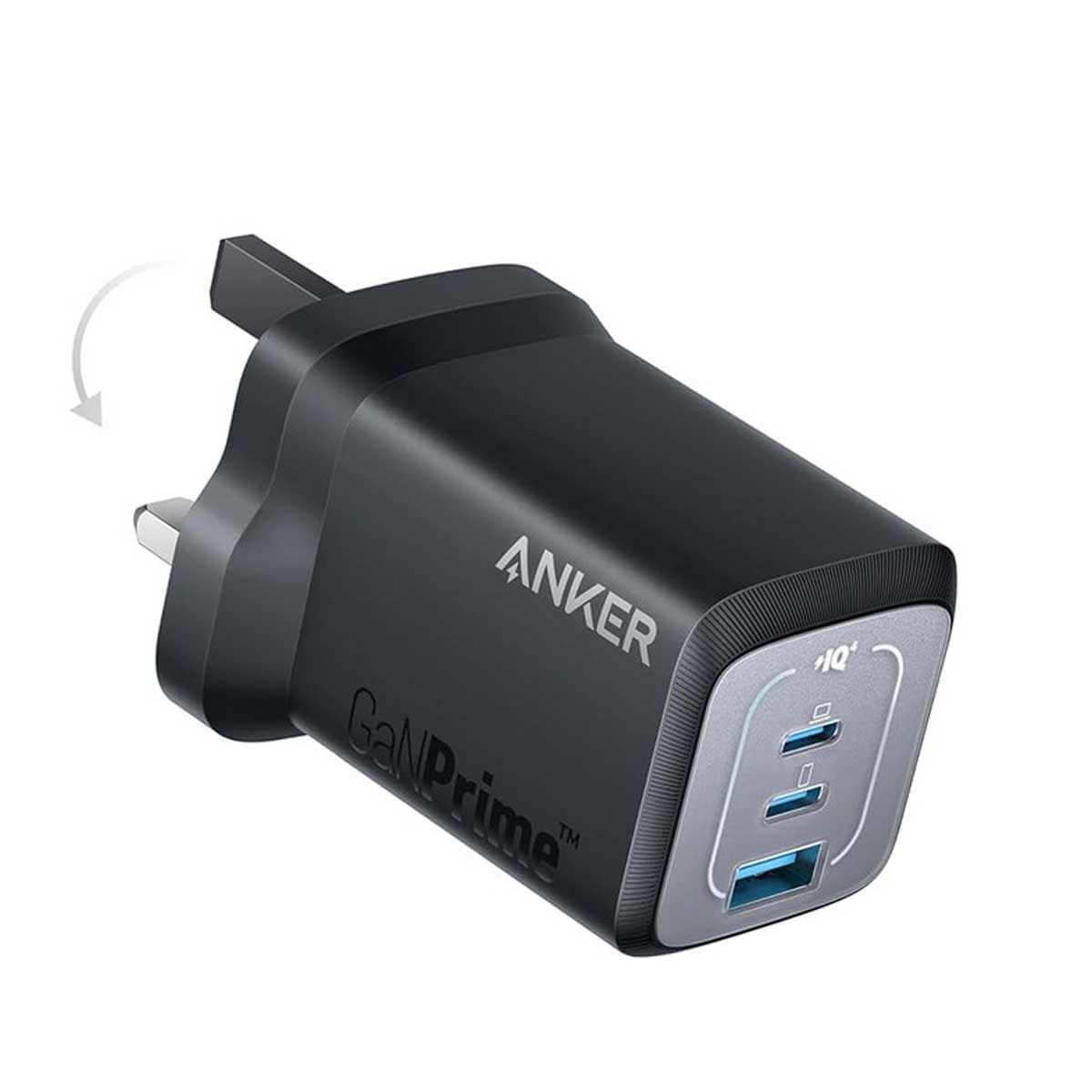 Anker PowerIQ 4.0 GaNPrime 67W 3-Port USB-C & USB-A Wall Charger