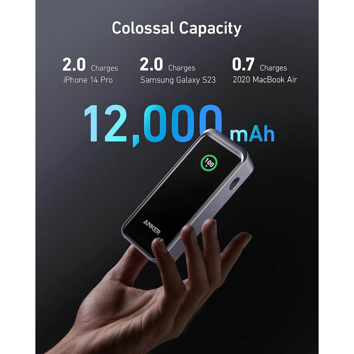 أنكر باور بانك Prime بسعة 12000mAh وقدرة 130 واط