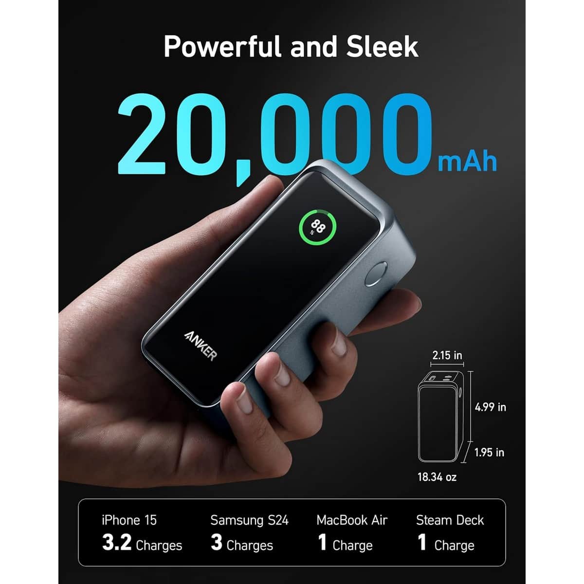 Anker Prime 20000mAh 200W Power Bank