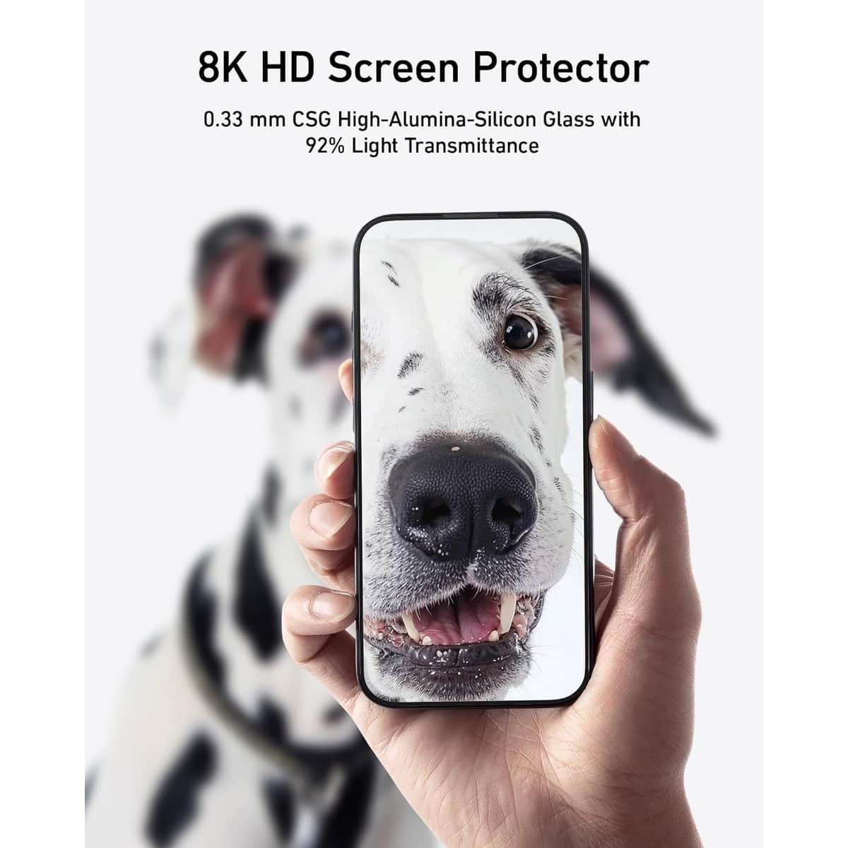Anker Tempered Glass Privacy Screen Protector for iPhone 15 Pro