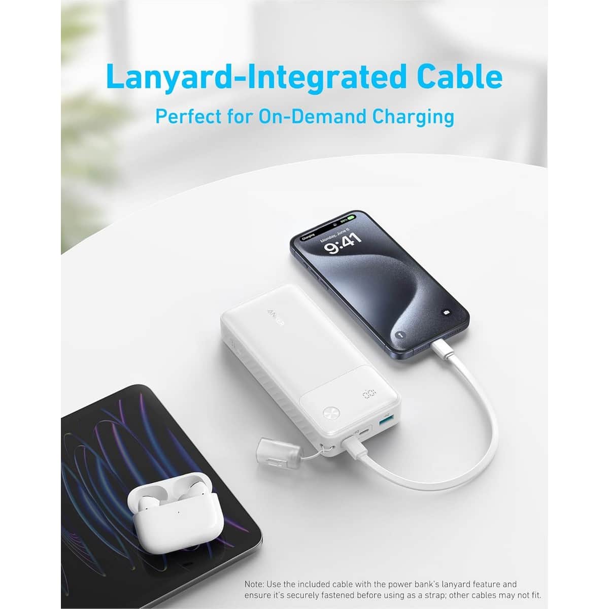 Anker White 20000mAh 30W Power Bank