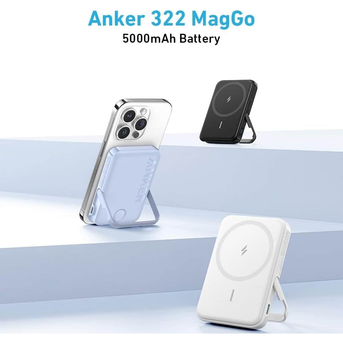 Anker White 322 MagGo PowerCore 5000mAh 15W Power Bank