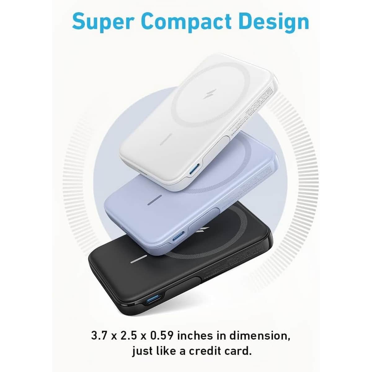 Anker White 322 MagGo PowerCore 5000mAh 15W Power Bank