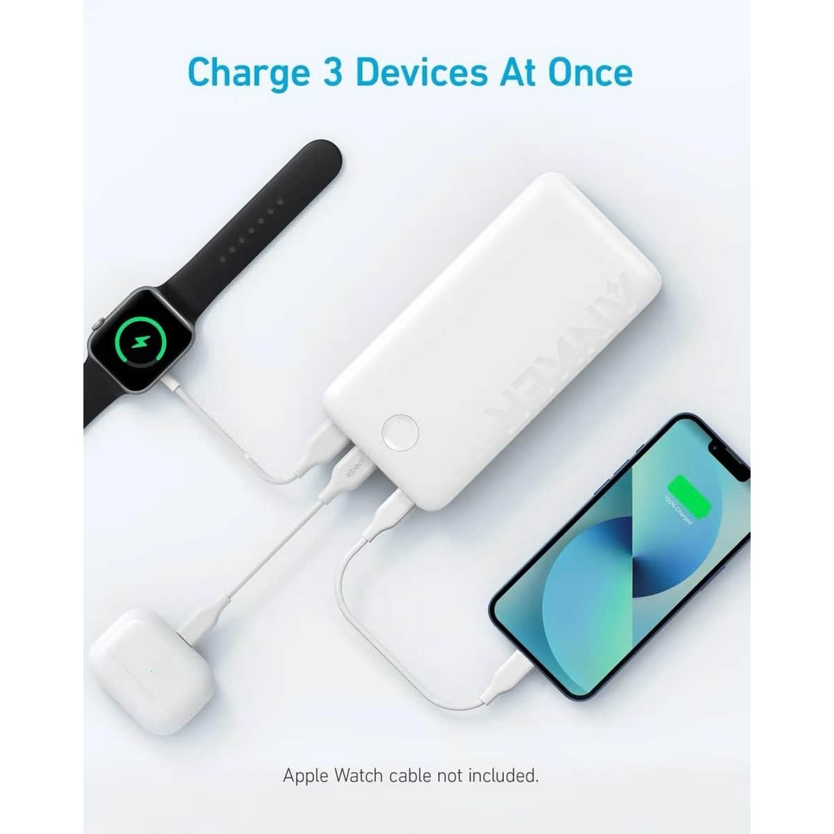 أنكر باور بانك 335 بسعة 20000mAh وقدرة 20 واط PD