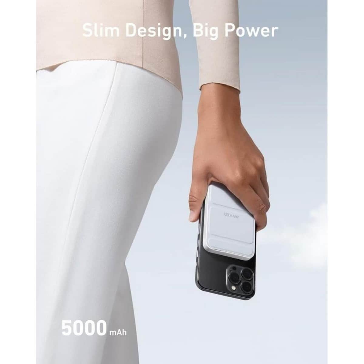 Anker 622 MagGo 5000mAh 12W Magnetic Wireless Power Bank