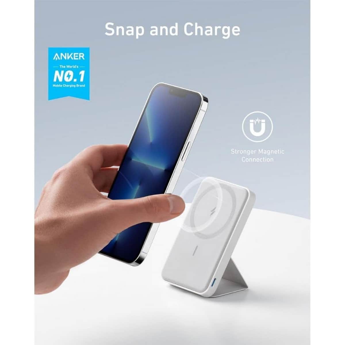 Anker 622 MagGo 5000mAh 12W Magnetic Wireless Power Bank