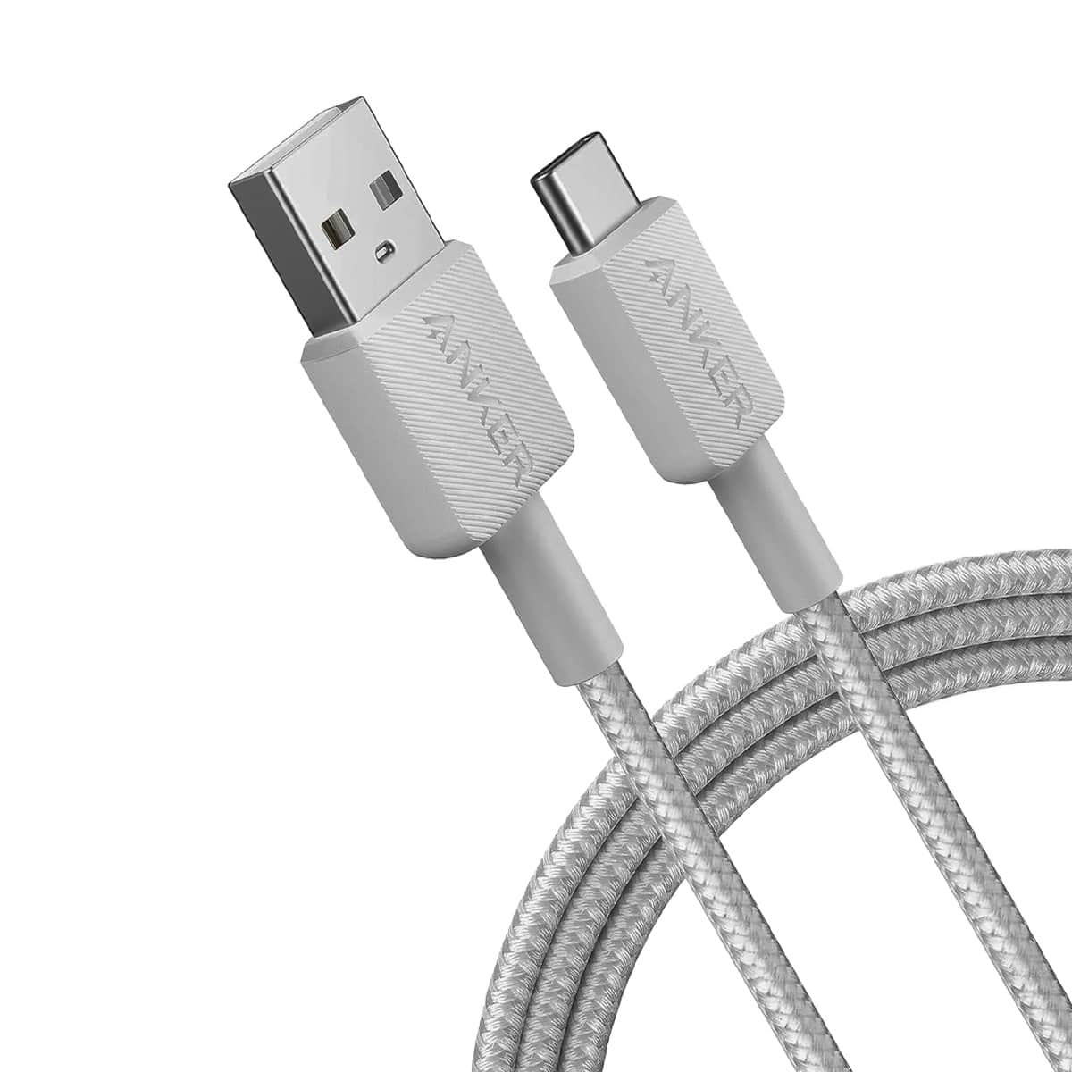 أنكر كابل 322 نايلون مجدول USB-A إلى USB-C بطول 3 قدم