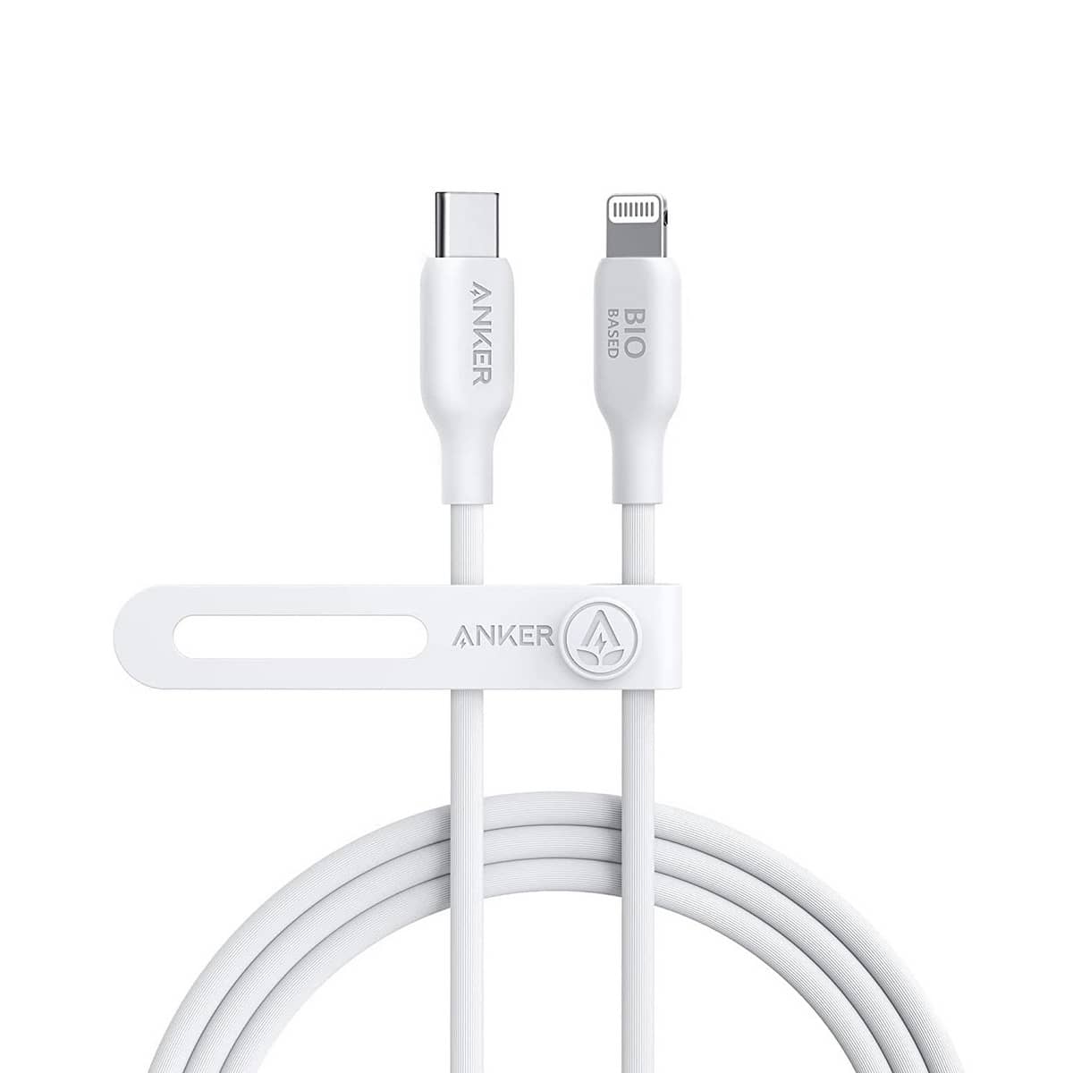 Anker White 6ft 542 Bio-Based USB-C to Lightning Cable