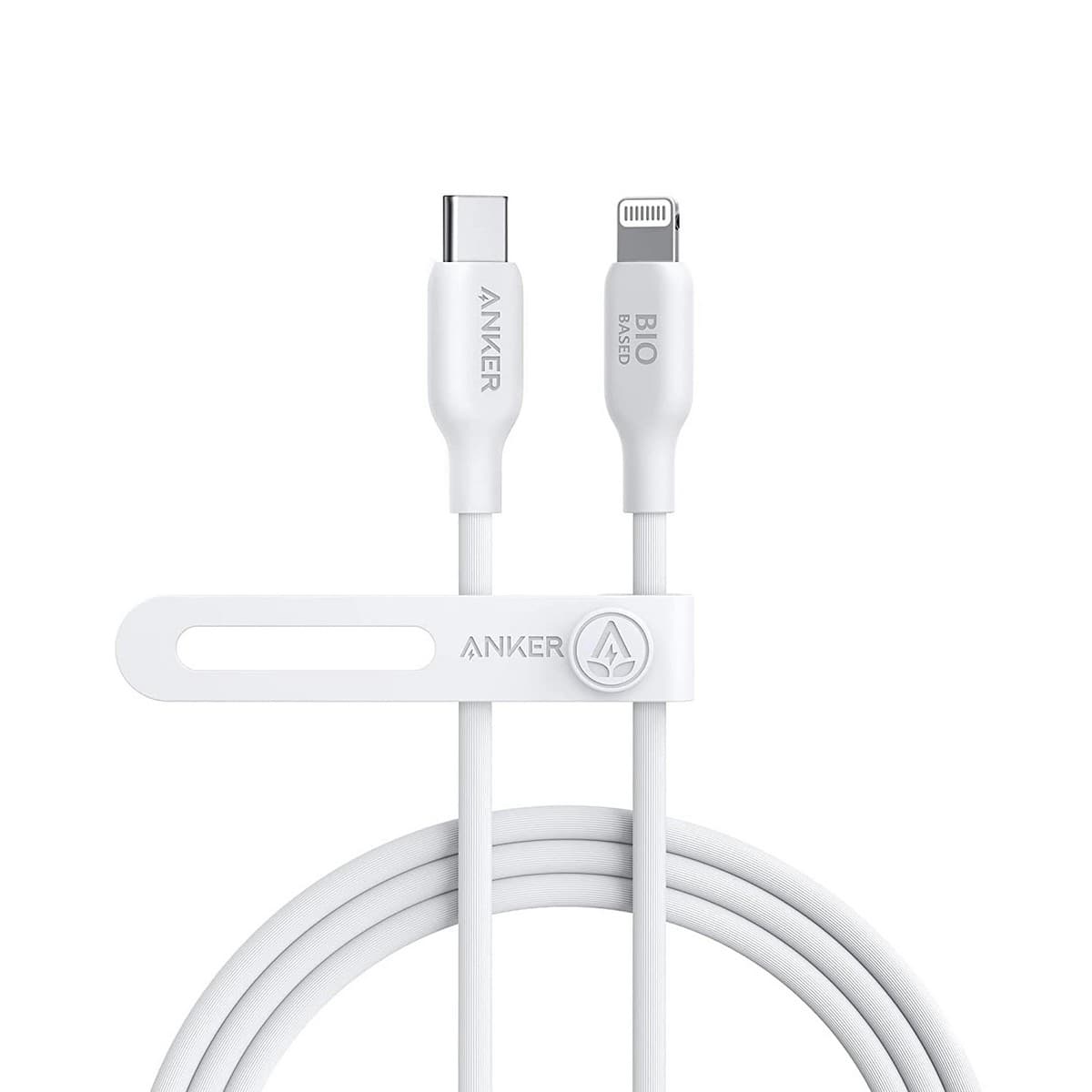 Anker White 6ft 542 Bio-Based USB-C to Lightning Cable