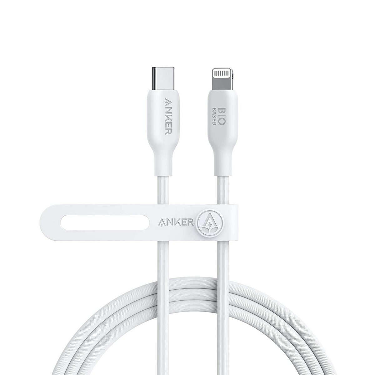 أنكر أبيض كابل 542 صديق للبيئة USB-C إلى لايتنينج بطول 6 قدم