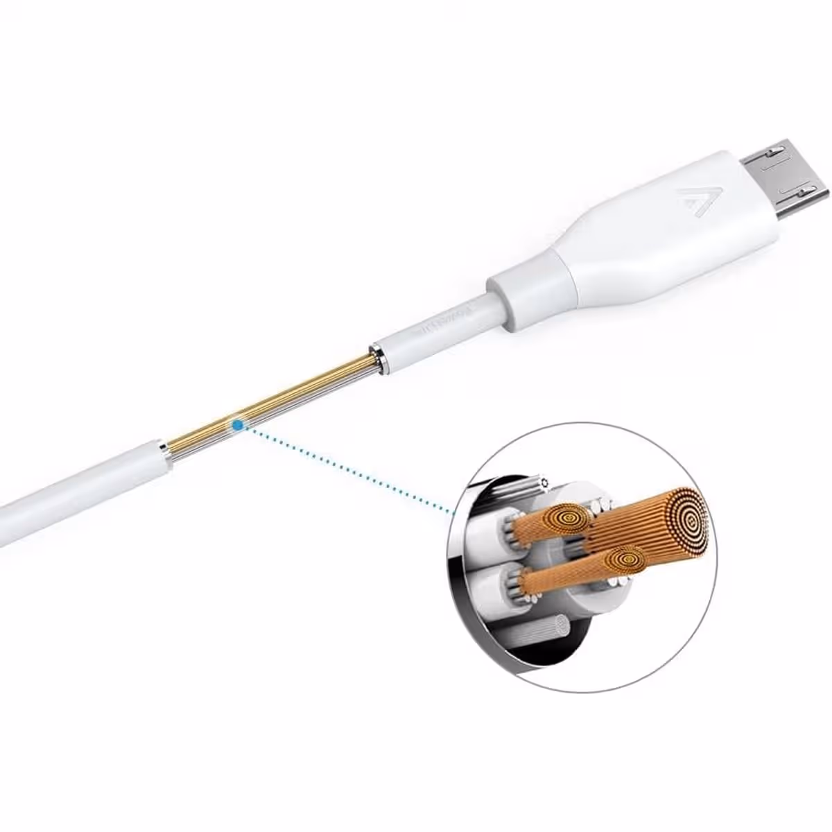 أنكر كابل PowerLine USB-A إلى Micro-USB بطول 3 قدم