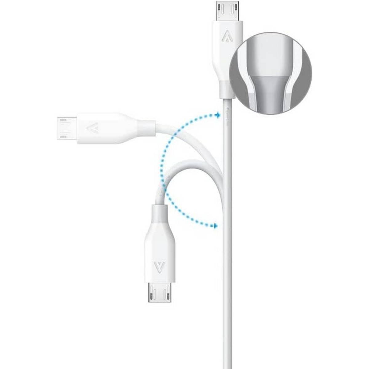 أنكر كابل PowerLine USB-A إلى Micro-USB بطول 3 قدم