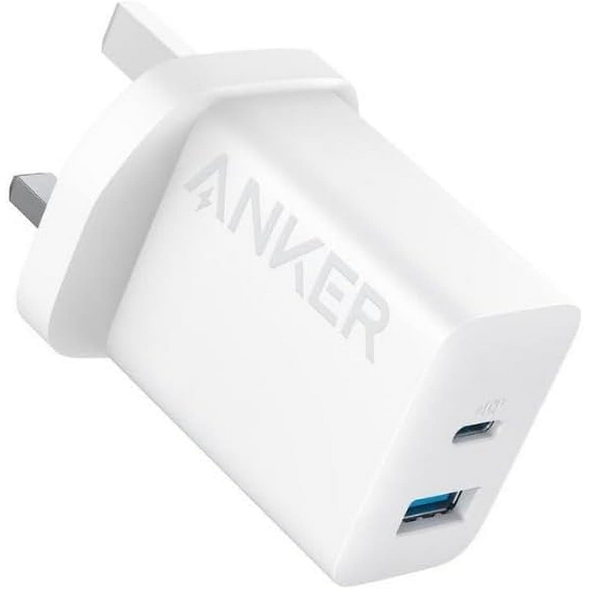 Anker White PowerPort III Cube 20W 2-Port USB-C & USB-A Wall Charger