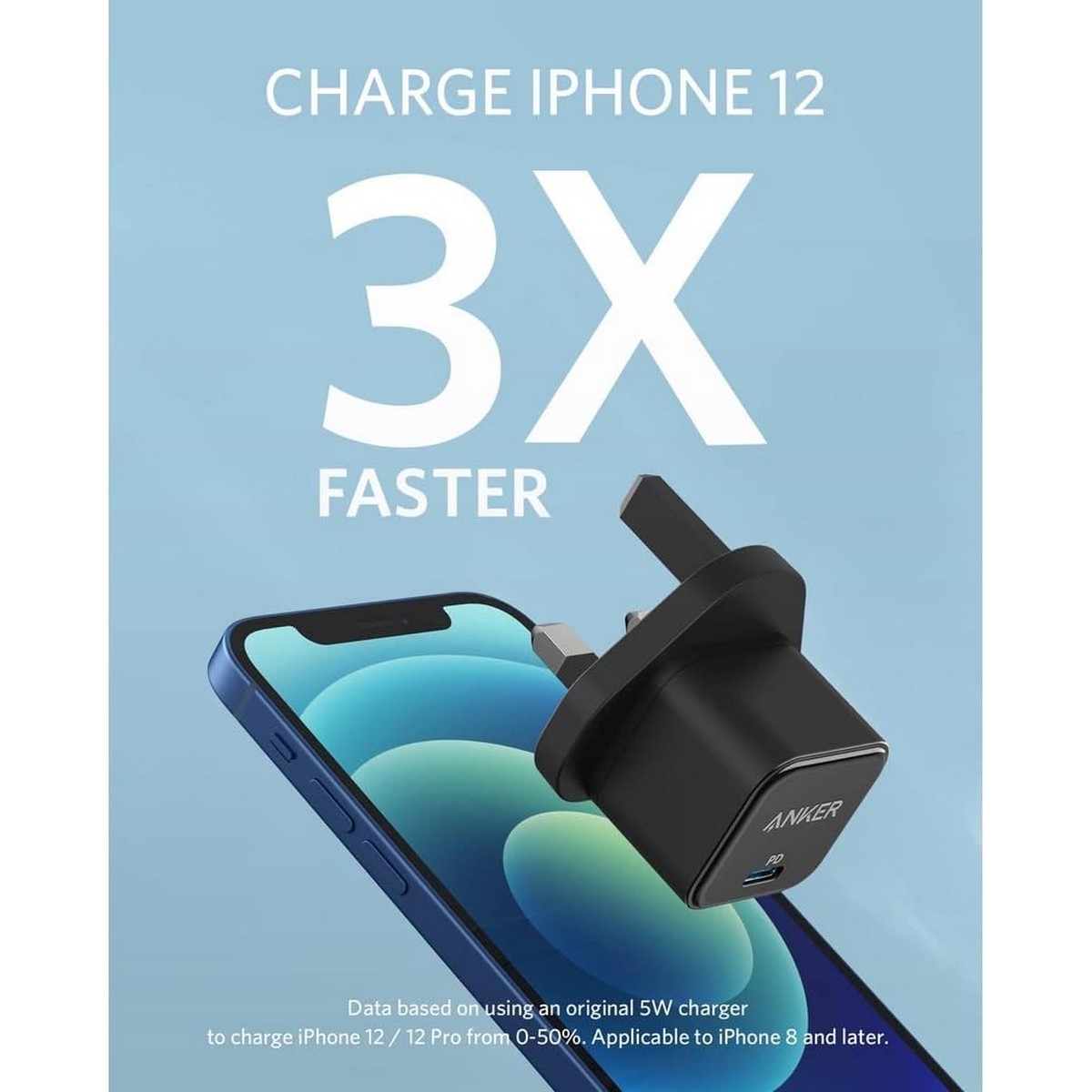 أنكر شاحن حائط PowerPort III Cube USB-C بقدرة 20 واط
