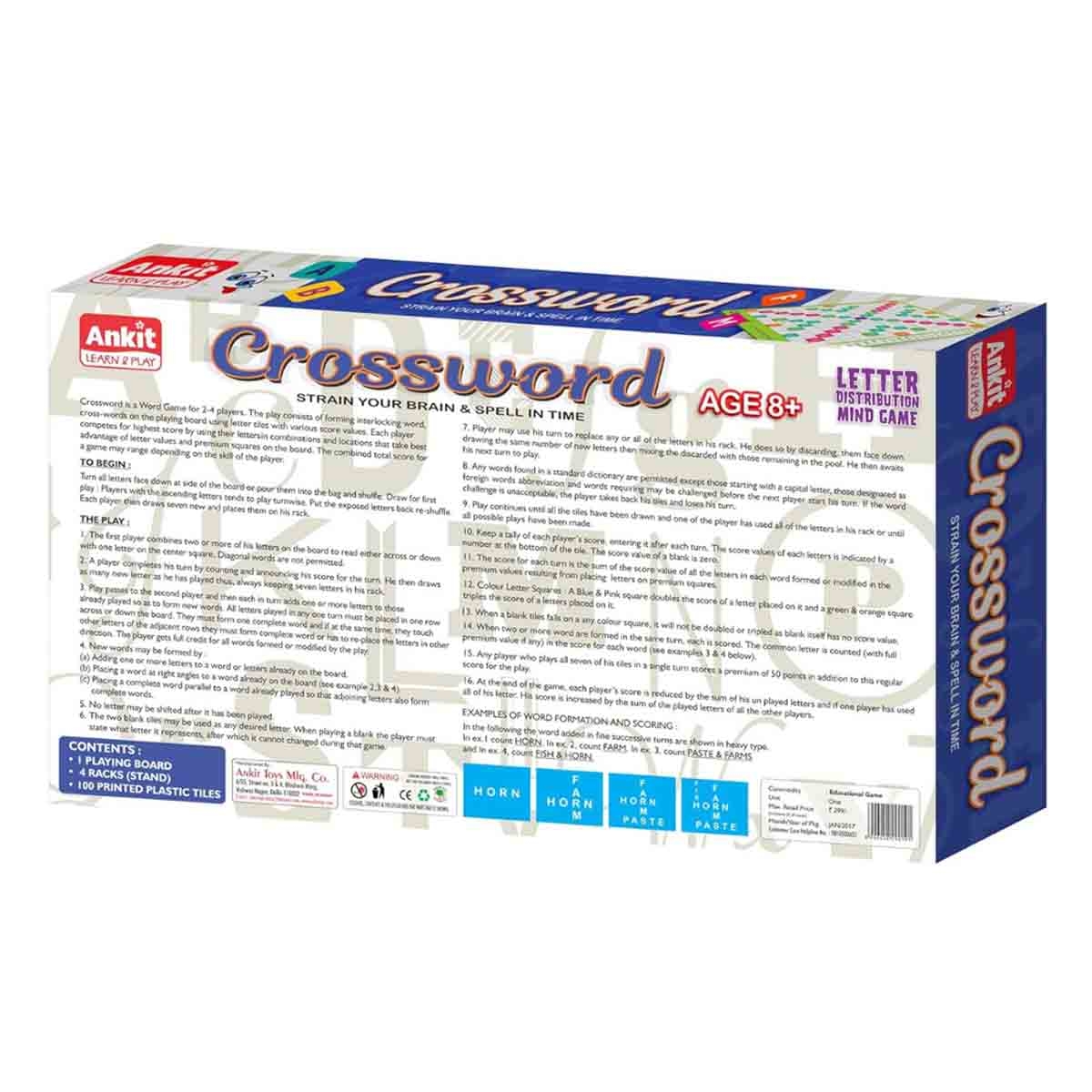 أنكت تويز لعبة كلمات متقاطعة لوحية بحجم 15 إنش للجنسين من عمر 8 إلى 10 سنوات