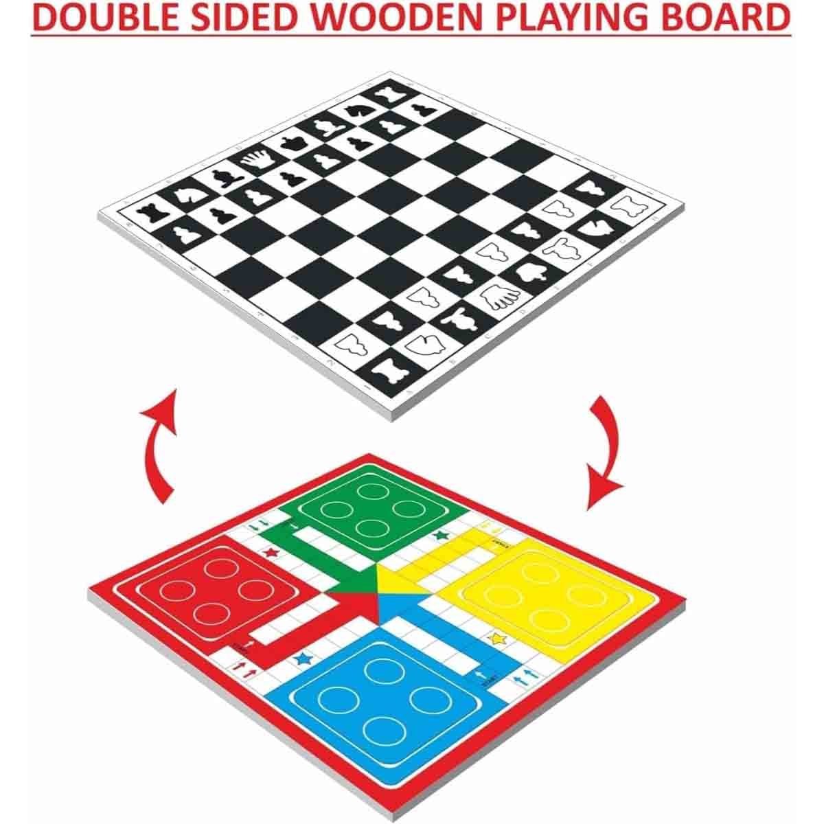 أنكت تويز لعبة 2 في 1 جامبو شطرنج ولودو للجنسين من عمر 5 إلى 7 سنوات