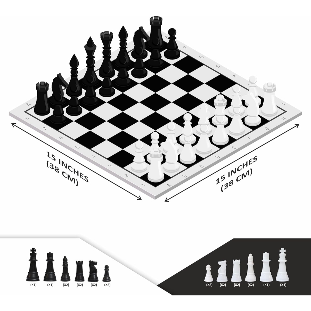 Ankit Toys Black & White Chess Board Game Unisex, 5-7 Years