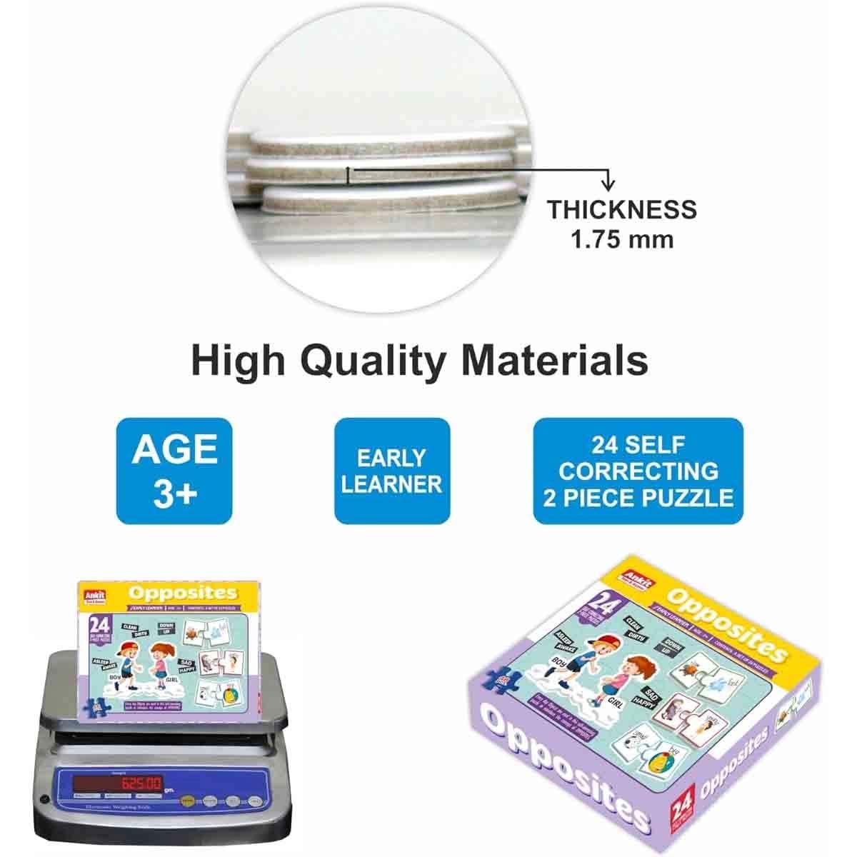 Ankit Toys Business Game with Learner Opposites & Ravensburger Puzzle Bundle Unisex, 8-10 Years