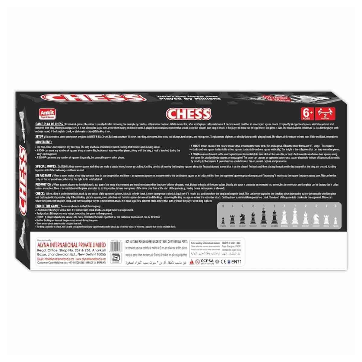 Ankit Toys Classic Chess Board Game Unisex, 5-7 Years