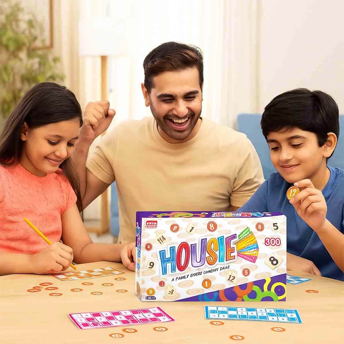 Ankit Toys Housie Bingo Game + Ravensburger Eiffel Tower & Educa Puzzle Bundle Unisex, 13+ Years
