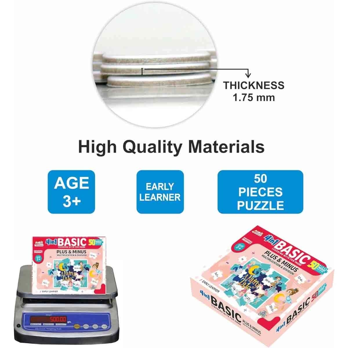 Ankit Toys International Business with Early Learner 4-in-1 & Ravensburger Puzzle Bundle Unisex, 5-7 Years