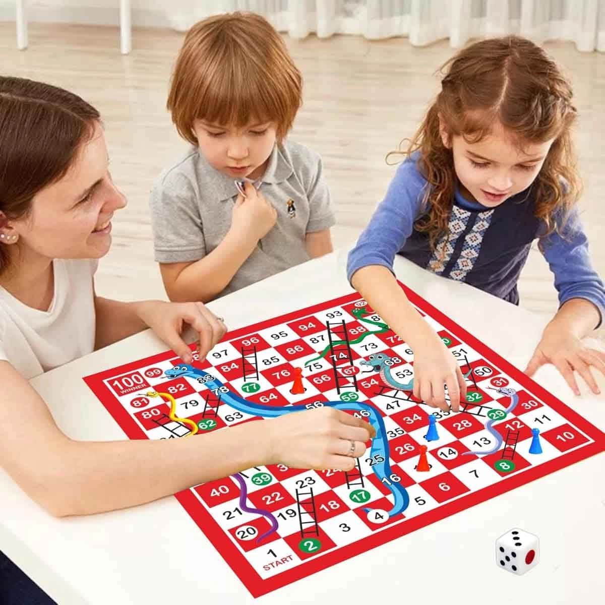 Ankit Toys Ludo Snake & Ladders + Ravensburger Puzzle with Melissa & Doug Lacing Beads Bundle Unisex, 13+ Years