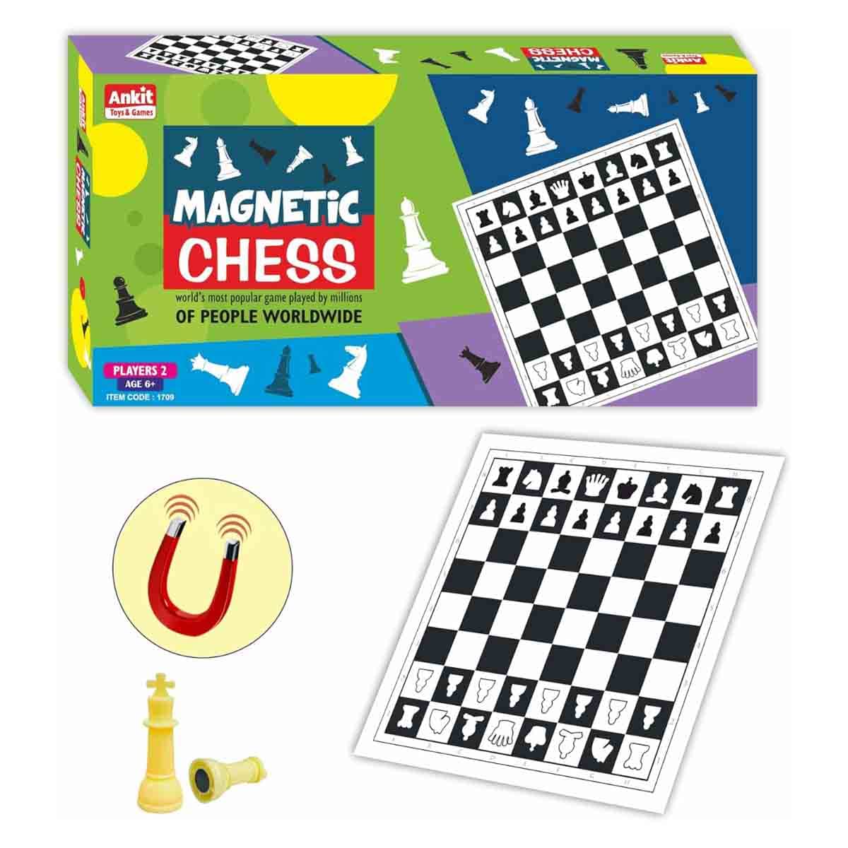 Ankit Toys Magnetic Chess Board Game Unisex, 5-7 Years