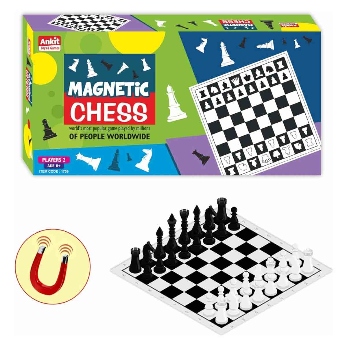 Ankit Toys Magnetic Chess Board Game Unisex, 5-7 Years