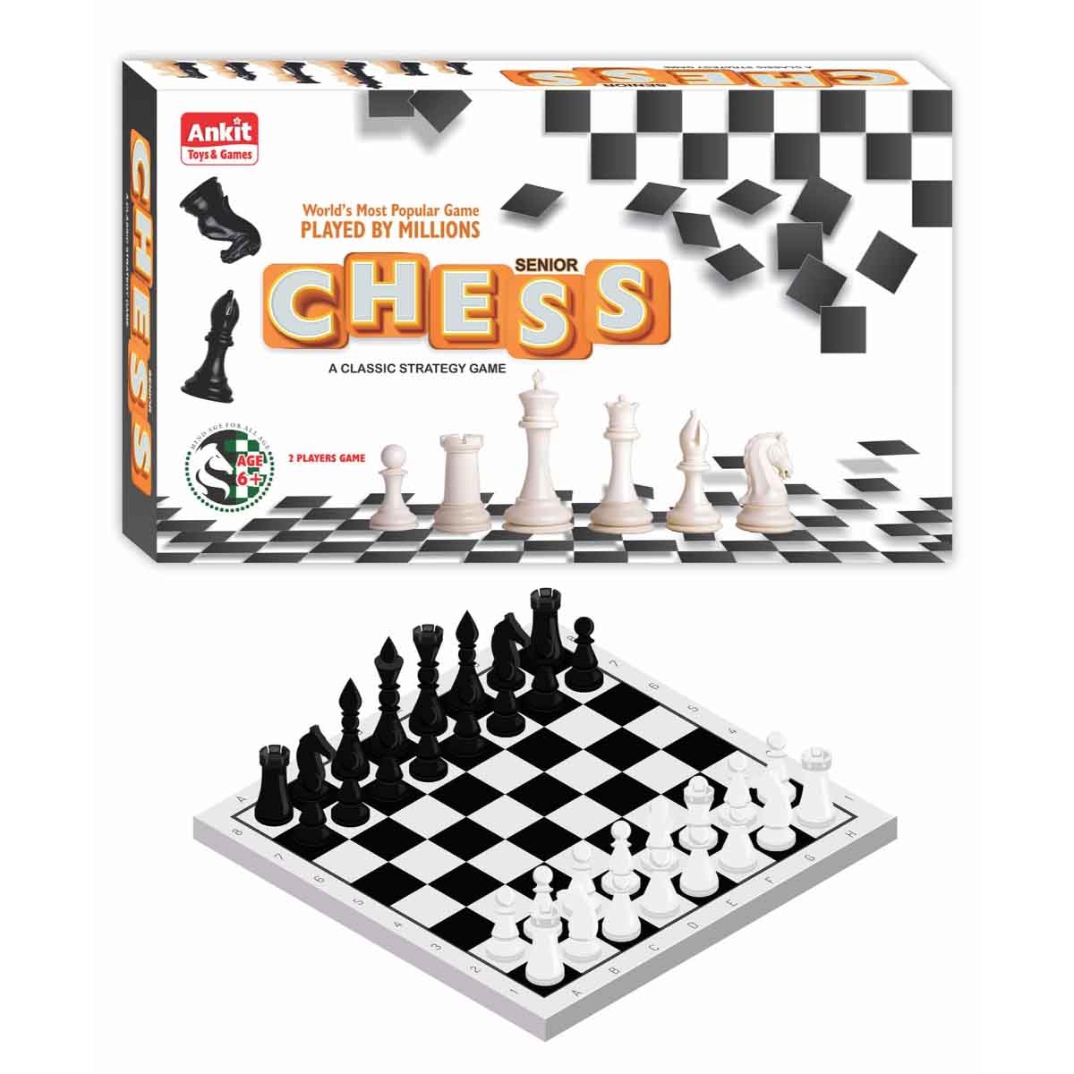 Ankit Toys Senior Chess Board Game Unisex, 5-7 Years