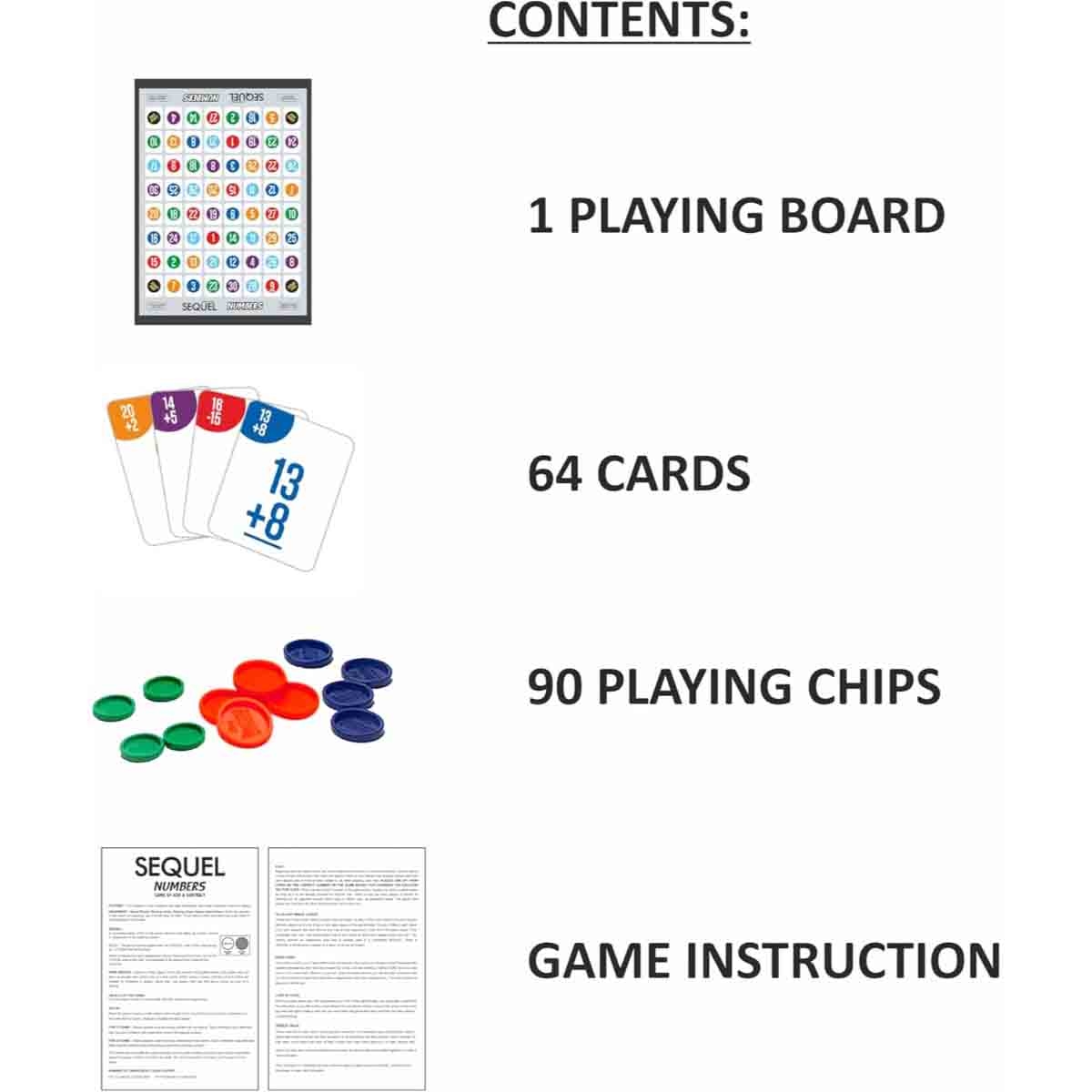 Ankit Toys Sequel Numbers Board Game Unisex, 5-7 Years