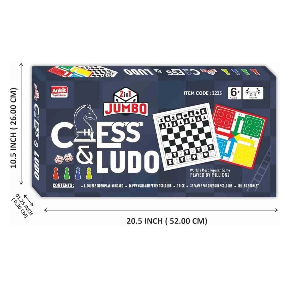 Ankit Toys Sequel Numbers + Jumbo Chess & Ludo with Ravensburger Puzzle Bundle Unisex, 13+ Years