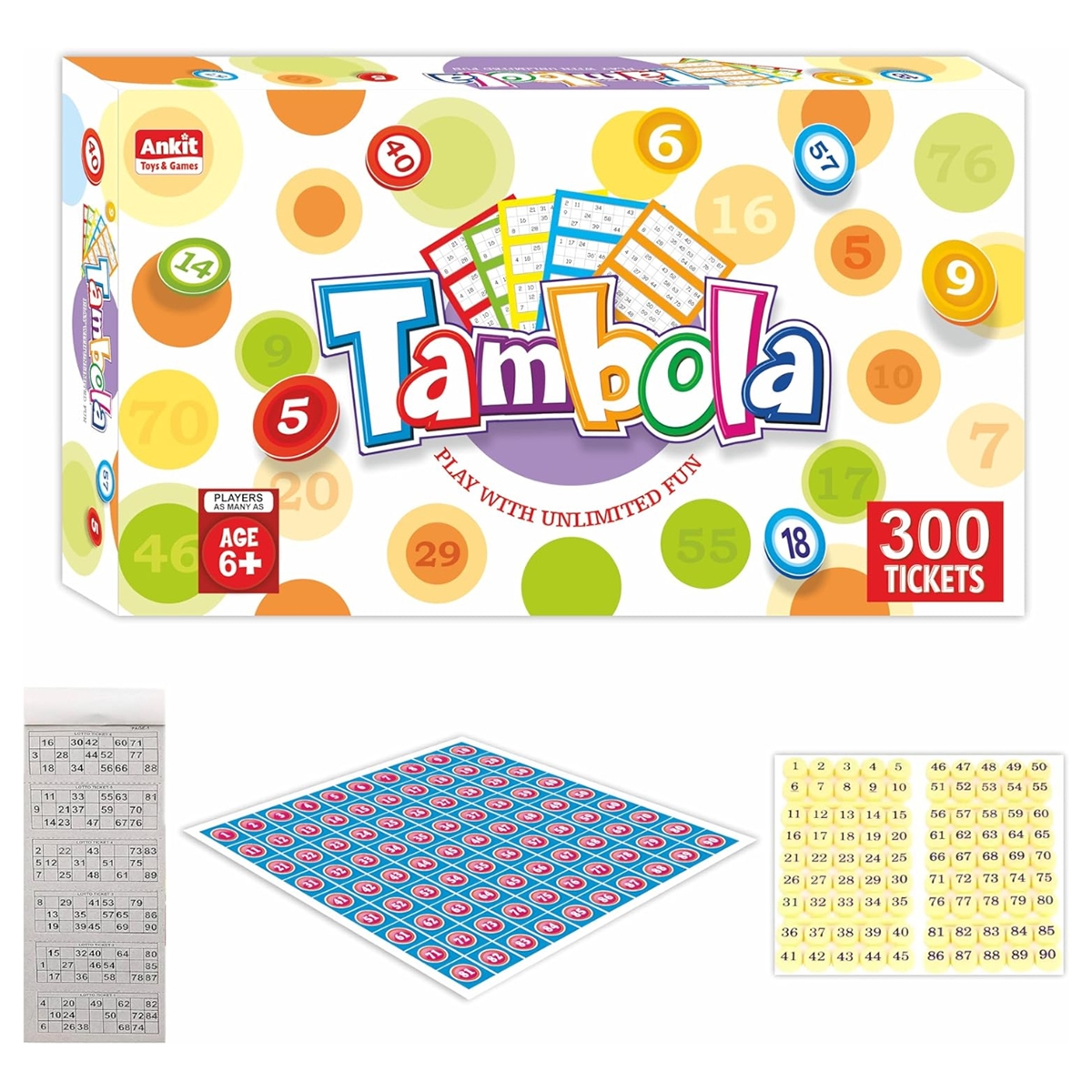 Ankit Toys Tambola Board Game Unisex, 8-10 Years
