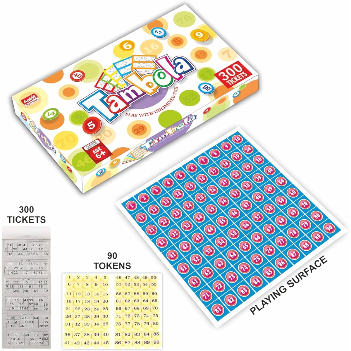 Ankit Toys Tambola Board Game Unisex, 8-10 Years