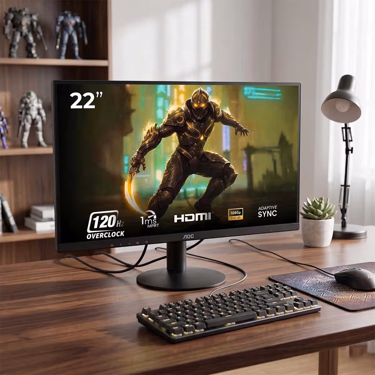 AOC 21.45" 22B30HM2 FHD 120Hz 1ms VA Gaming Monitor