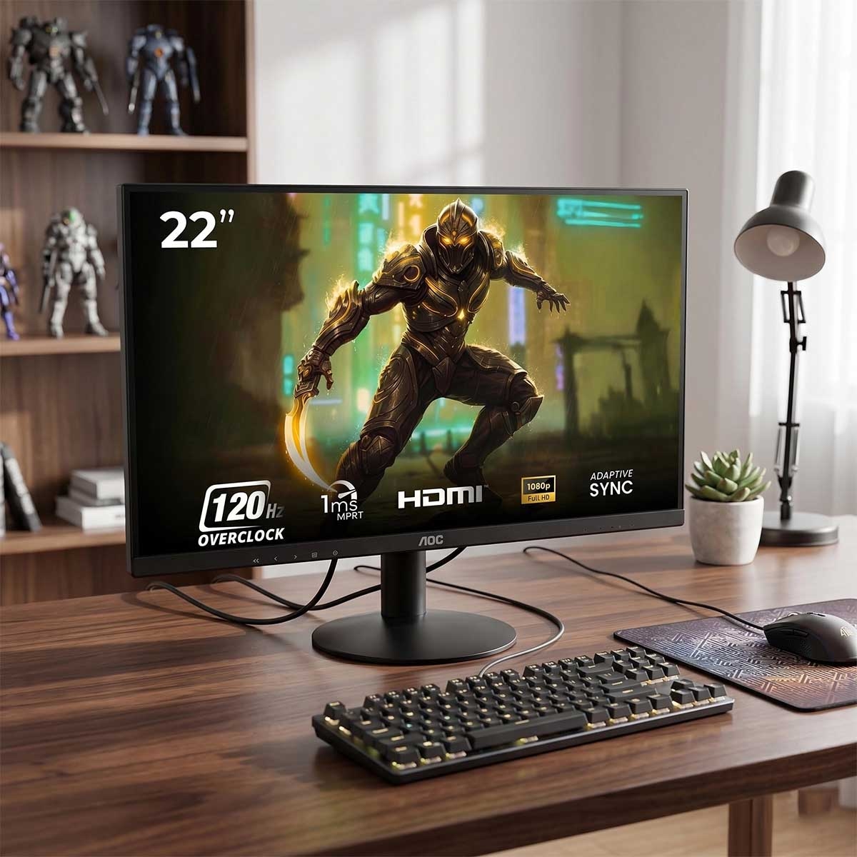 AOC 21.45" 22B30HM2 FHD 120Hz 1ms VA Gaming Monitor