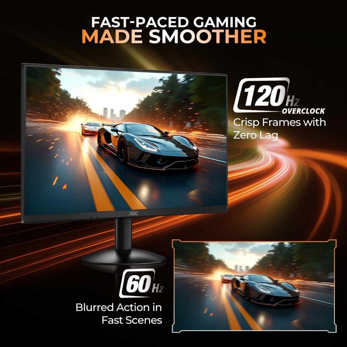 AOC 21.45" 22B30HM2 FHD 120Hz 1ms VA Gaming Monitor