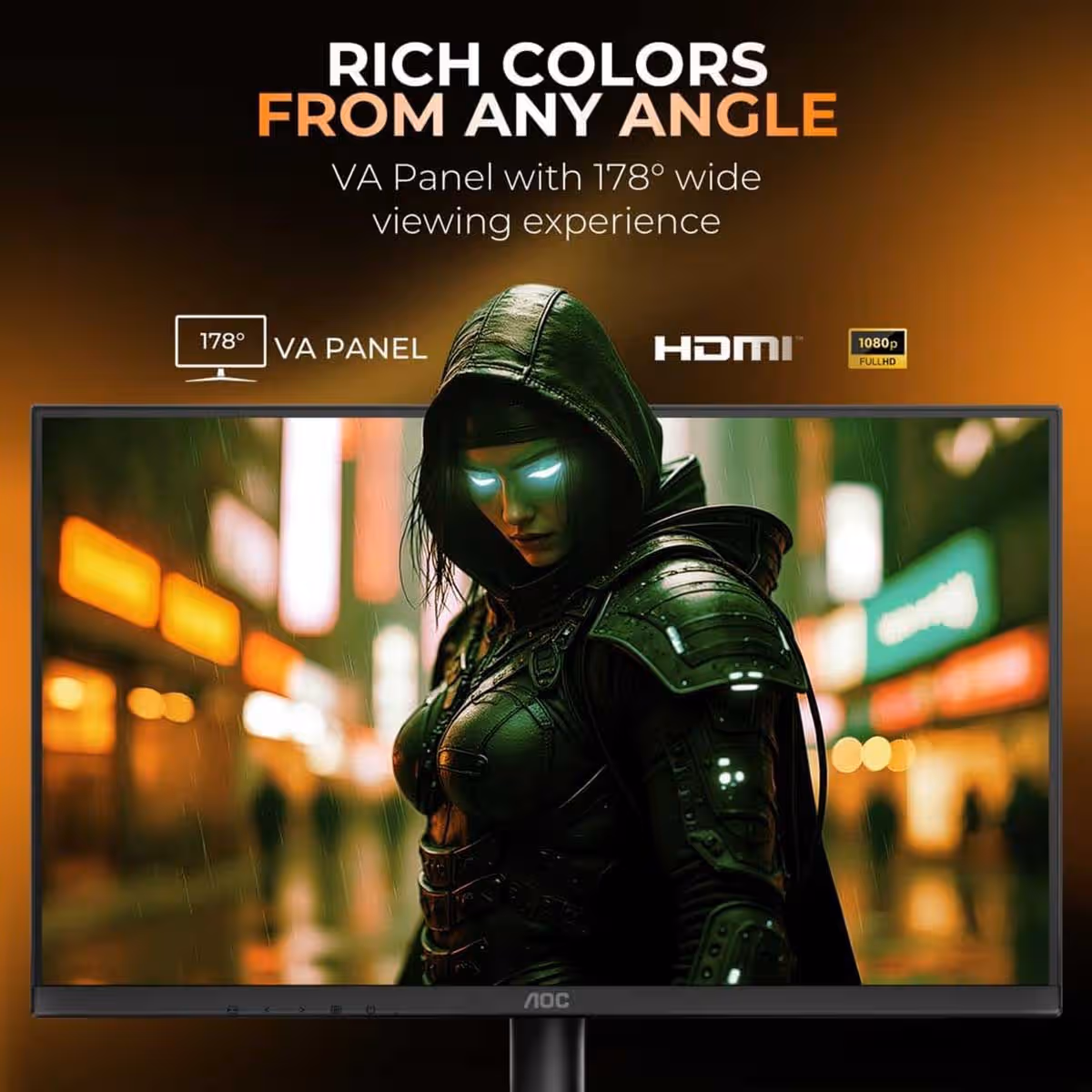 AOC 21.45" 22B30HM2 FHD 120Hz 1ms VA Gaming Monitor